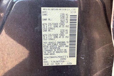 2015 Nissan Murano Platinum