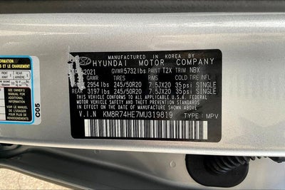 2021 Hyundai Palisade Calligraphy