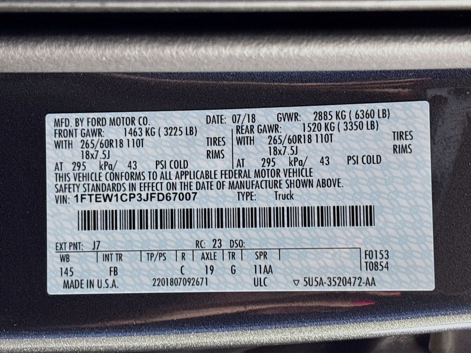 2018 Ford F-150 XLT
