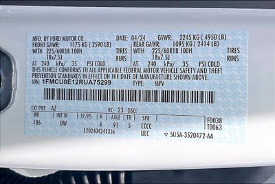 2024 Ford Escape Plug-In Hybrid Base