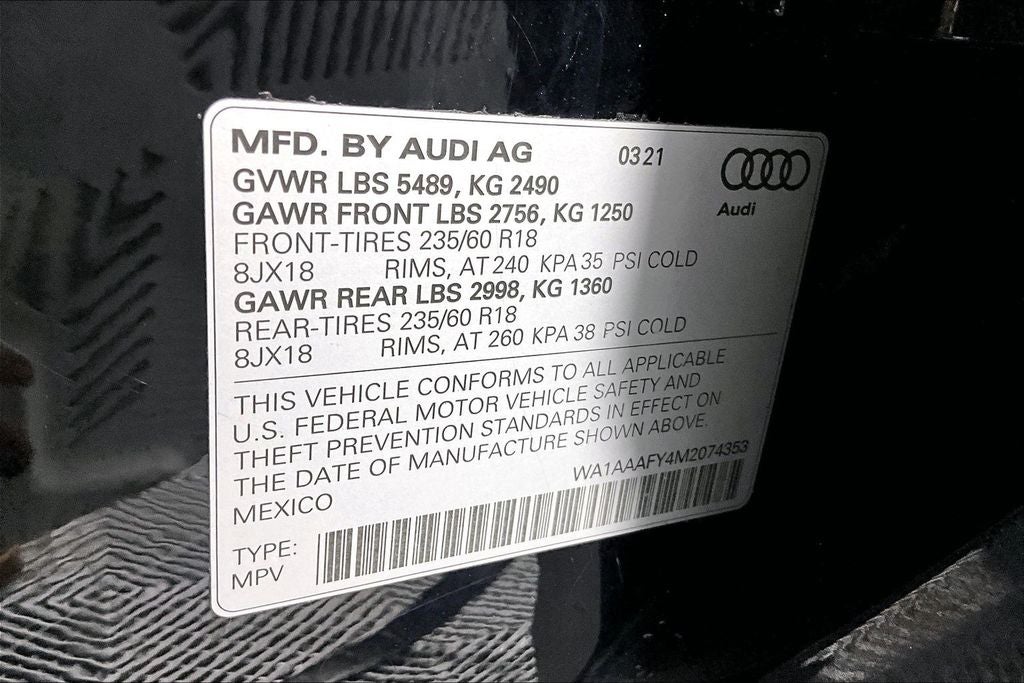 2021 Audi Q5 45 Premium quattro