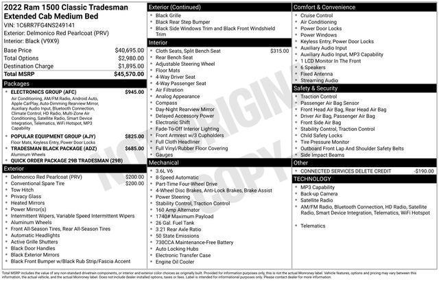 2022 RAM 1500 Classic Tradesman