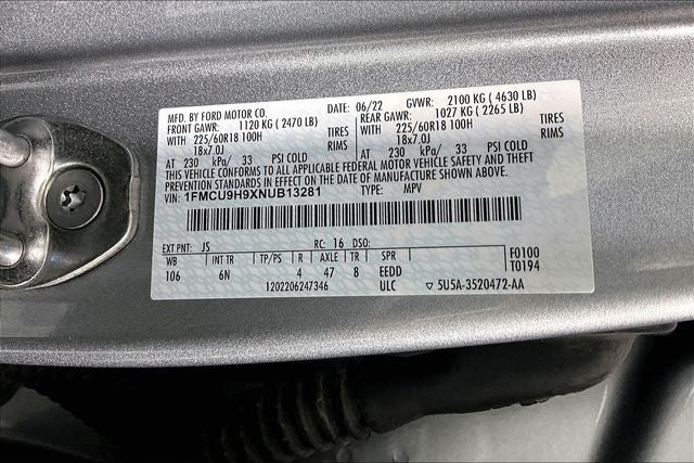 2022 Ford Escape SEL