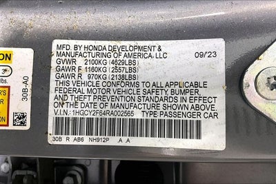 2024 Honda Accord Hybrid EX-L