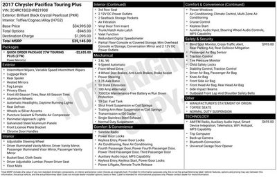 2017 Chrysler Pacifica Touring L