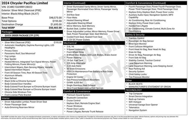 2024 Chrysler Pacifica Limited