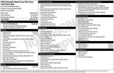 2024 Hyundai Santa Cruz SEL