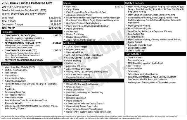2025 Buick Envista Preferred