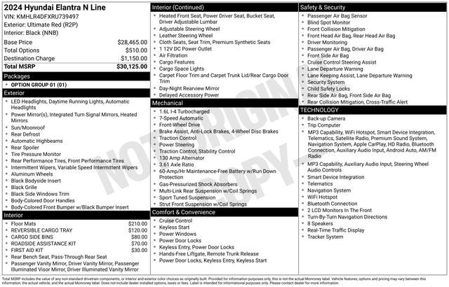 2024 Hyundai Elantra N Line