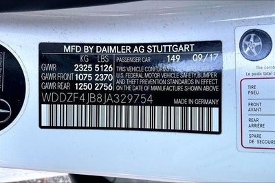 2018 Mercedes-Benz E-Class E 300