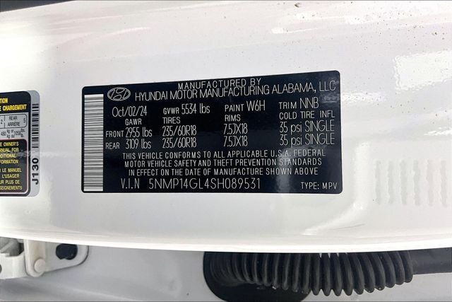 2025 Hyundai Santa Fe SE