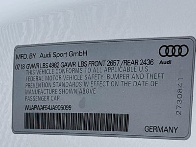 2018 Audi RS 5 2.9T quattro